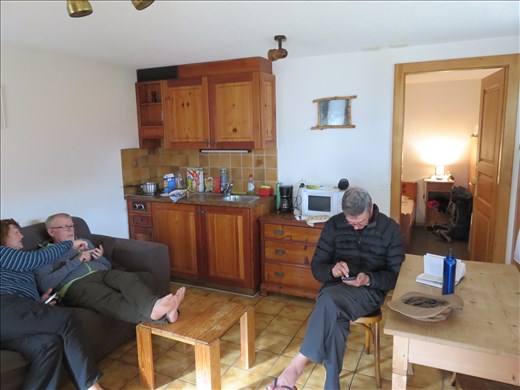 View inside accommodation - very petite but for 1 night ok - even cooked dinner