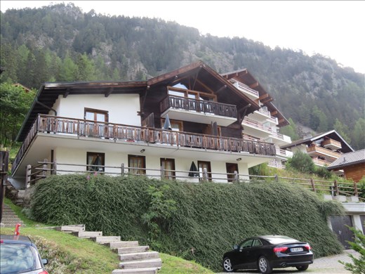 Our accommodation building - we are on bottom balconey - cheaper