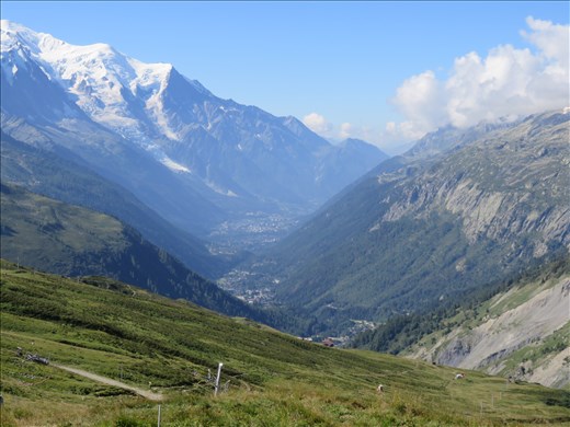On other side at top - France and Mont Blanc (top left)