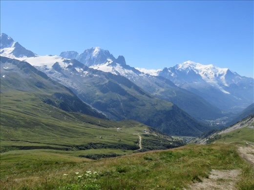 Mountain Views- Mont Blanc on right (rounded top)