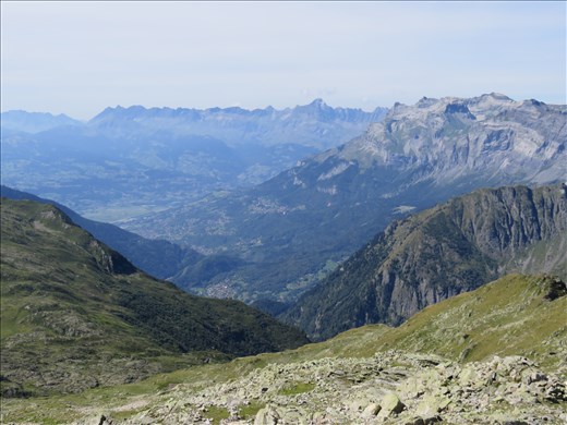 View behind the pass (away from Mont Blanc area)