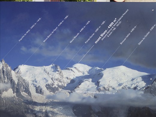 Information board at  Le Brevant