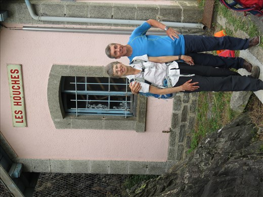 Train station Les Houches - waiting to go back to our Accommodation