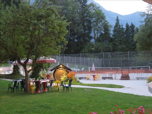 Dinner venue - part of garden