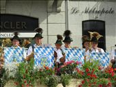 German Band from Partenkirchen in a square - sunday - market day: by jugap, Views[316]