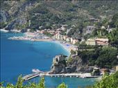 Monterosso - looking down on approach: by jugap, Views[245]