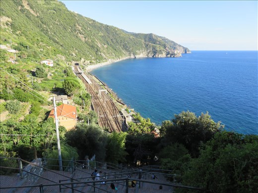 View from Corniglia looking south - on the hillside going to Manarola