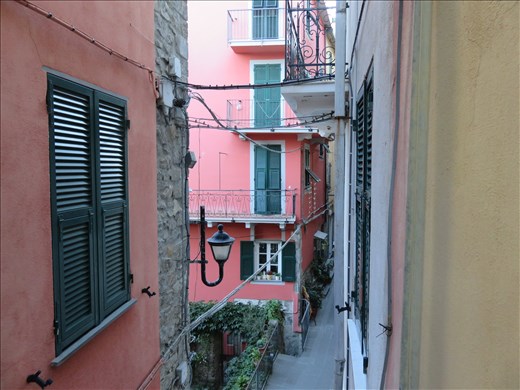 Corniglia - view from appt balcony - 1 floor up - 