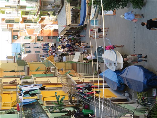 Manarola - boats moored in street, No room in harbour.
