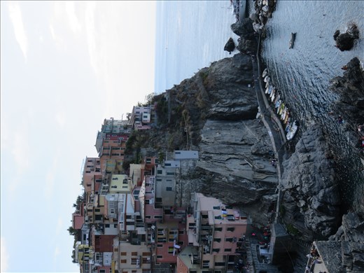 Manarola - harbour from above