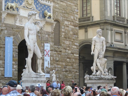 Florence - statues in a piazza