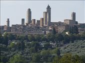 San Gimignano - looking back on town from hillside opposite: by jugap, Views[218]