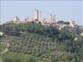 San Gimignanoi - view from below of town on way back up from walk: by jugap, Views[397]
