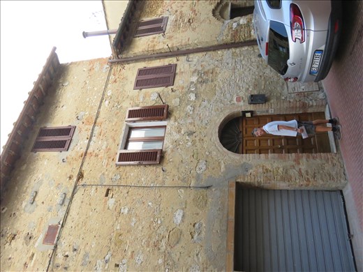 San Gimignano - outside door of our room upstairs