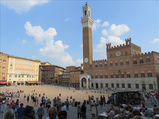 Siena - first view of Il Campo