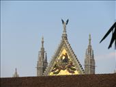 Siena - very top of Duomo from our appt window: by jugap, Views[302]