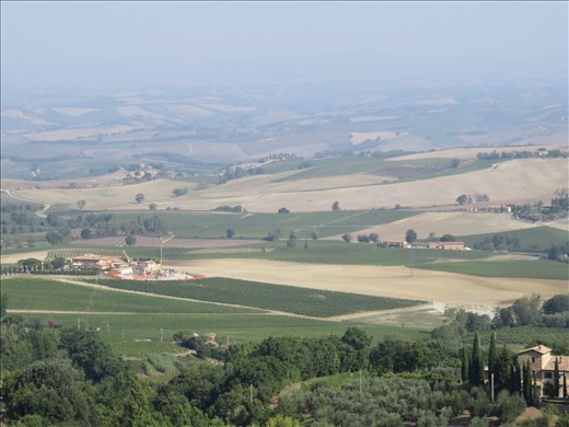 Siena area - view of Tuscany on bus tour