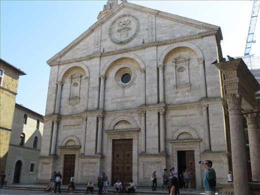 Pienza - church in main piazza