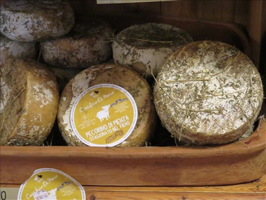 Pienza - pecorino cheese - local specialty - very nice
