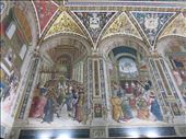 Siena - Duomo - Piccolimi Library- 2 of many frescos: by jugap, Views[328]