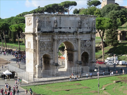 Rome - looking out from Colosseum 