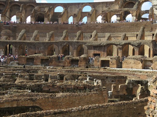 Rome - Colosseum - lower structures - inside