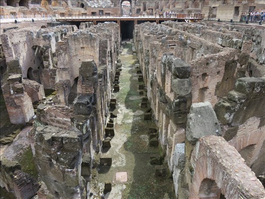 Rome - Colosseum - lower structures - inside