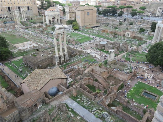 Rome - looking down on Forum from Palatine Hill