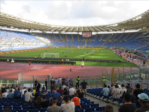 Rome - Olympic Stadium (2004) - soccer teams warming up