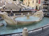 Rome - fountain in front of Spanish Steps: by jugap, Views[216]