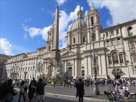 Rome - Piazza Navona - with big ornate fountain