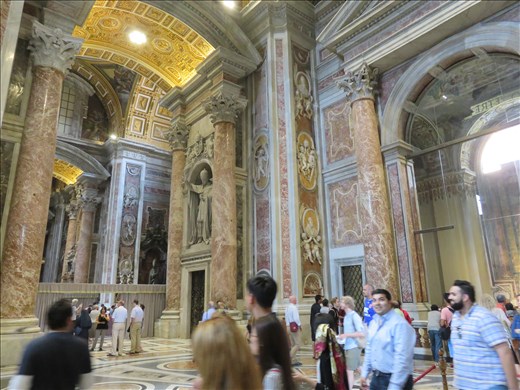 Rome - first glimpse in St Peters