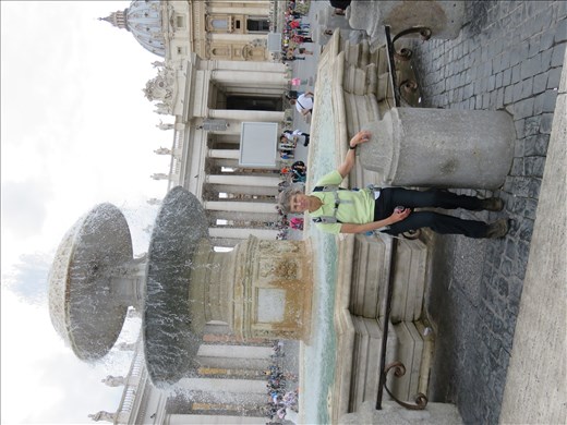 Rome - fountain (one of 2) in St Peter's square