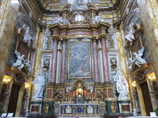 Rome - altar area of one of the many churches
