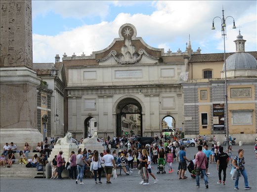 Rome - Gate at Piazza Del Popolo