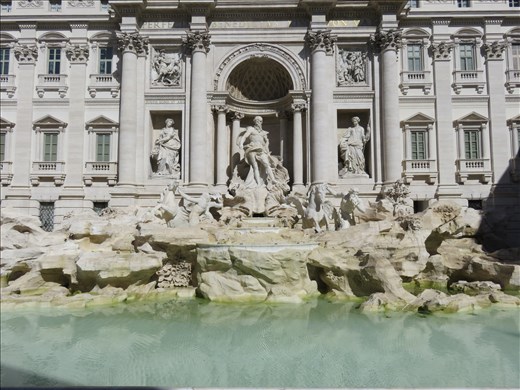 Rome -Trevi Fountain - not functioning undergoing cleaning