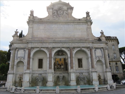 Rome - fountain on hill above Trastevere
