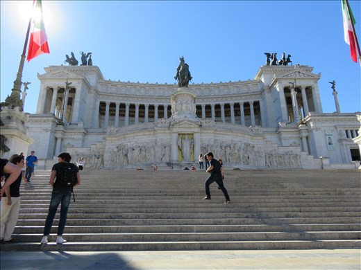 Rome - Vittoriano - celebrating  Italy's unification