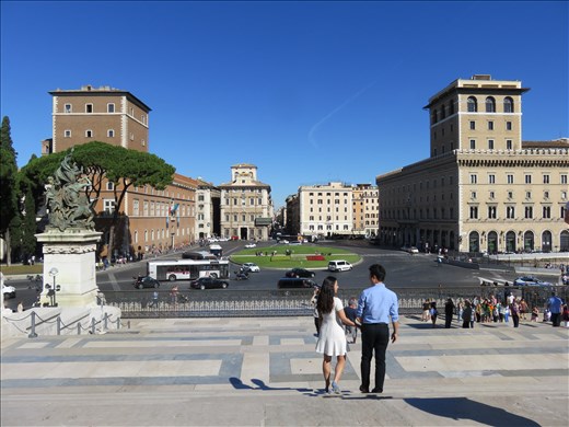 Rome - Piazza Venezia -in front of Vittoriano - Think movie Roman Holiday