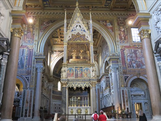 Rome - altar area in it's cathedral