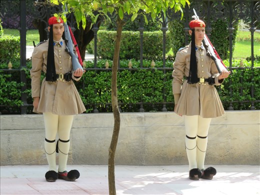 Athens - Evzones guarding presidental house