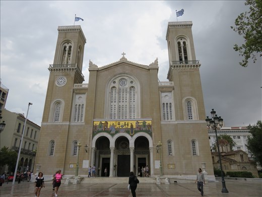 Athens - Main Church - was old but newly renovated after earthquake 10Yr? ago