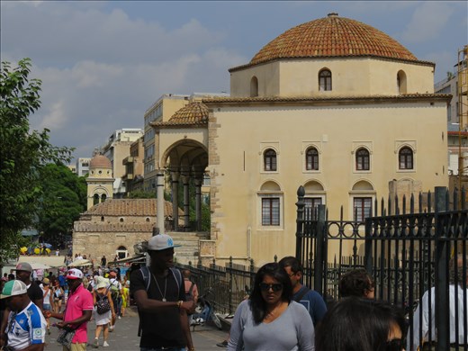 Athens - streetscape near Hadrian's library