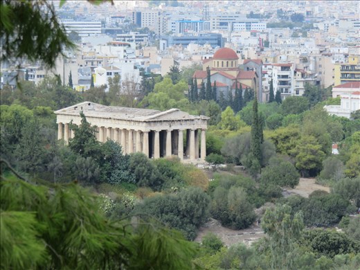 Athens - Temple of Hephaistos - only temple with roof intact -Ancient Agora area