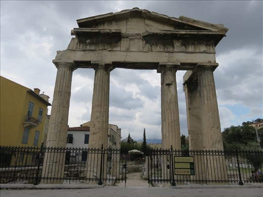 Athens - gate to Roman Agora - heart of public life - possible market area