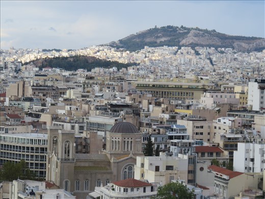 Athens - rooftop view from just under the Acropolis