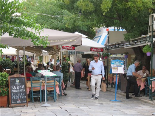 Athens - strretscape near our accommodation