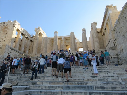 Athens - Acropolis complex - moving up towards top area