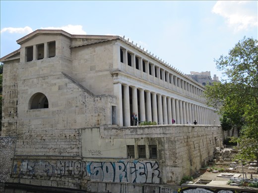 Athens - Stoa of Attalos - close up view