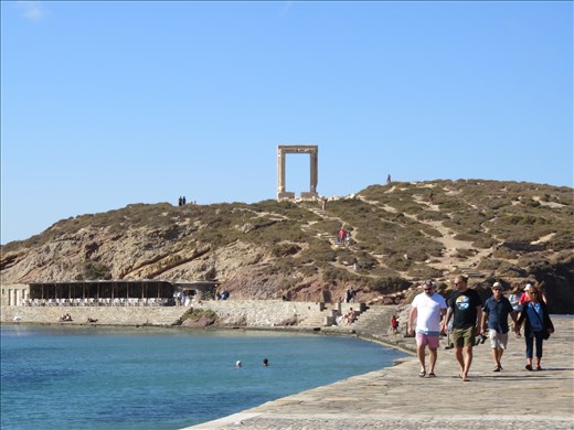 Naxos - part of Hellenic temple on waterfront